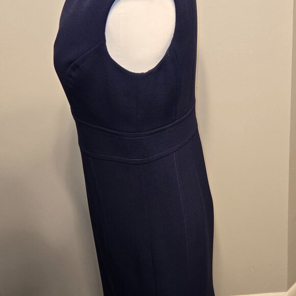 Brooks Brothers Bonotto Sheath Dress, Navy - Women's size 6 - Picture 3 of 7